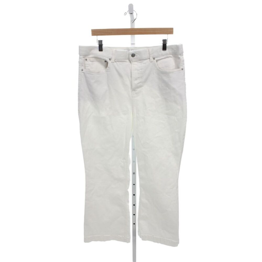 Spanx Women Plus Ankle White High Rise Pants Size 20